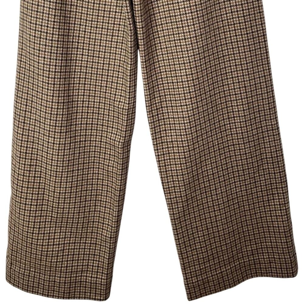 New Everlane The Draper High Rise Wide Leg Wool Houndstooth Pants - Picture 7 of 12